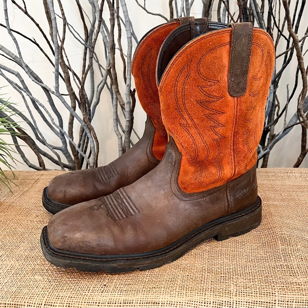 Ariat Men’s Groundbreaker Steel Toe Work Boots Size 12 - Picture 3 of 14